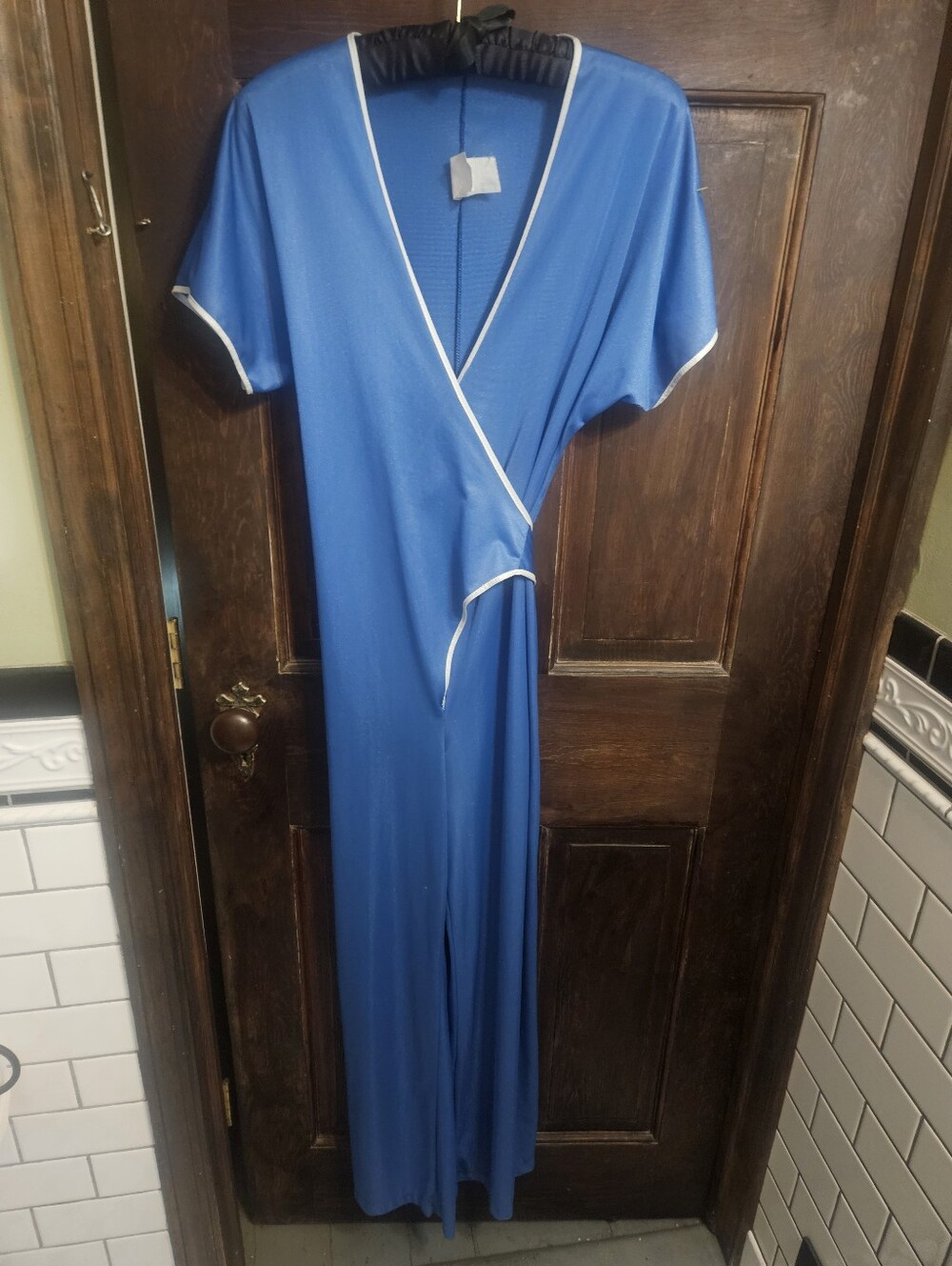 VTG."UNDERCOVER WEAR" HOME WRAP WIDELEG JUMPSUIT.SUPER CUTE ON! EUC.